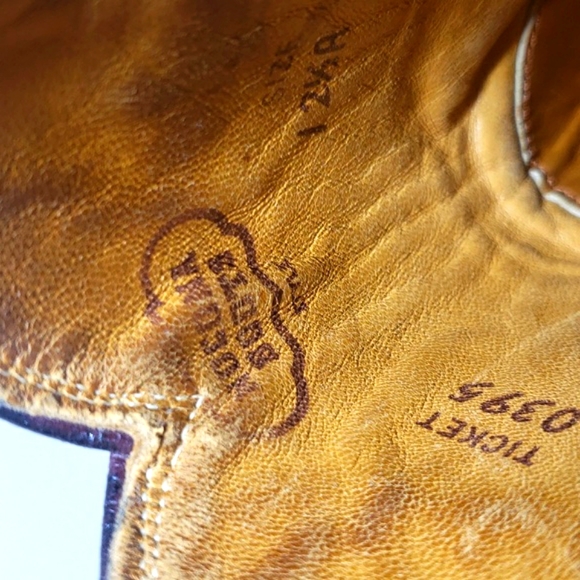 Nocona Cowboy Boots Vintage 1980s Dark Chocolate Tall Women's Size 12 1/2 R - Picture 11 of 16